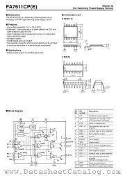 FA7611CPE datasheet pdf Fuji Electric