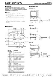 FA7616CPV datasheet pdf Fuji Electric