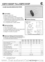 KBPC1008P datasheet pdf Fuji Electric