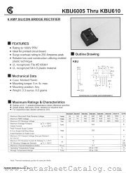 KBU604 datasheet pdf Fuji Electric