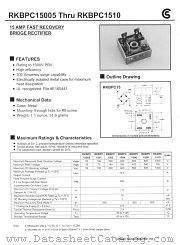 RKBPC15005 datasheet pdf Fuji Electric