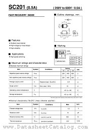 SC201 datasheet pdf Fuji Electric