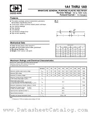1A8 datasheet pdf GOOD-ARK Electronics