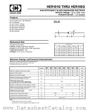 HER102G datasheet pdf GOOD-ARK Electronics