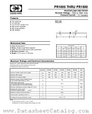 PR1600 datasheet pdf GOOD-ARK Electronics