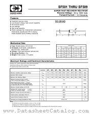 SF509 datasheet pdf GOOD-ARK Electronics