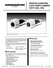 C2741-32A datasheet pdf Hamamatsu Corporation