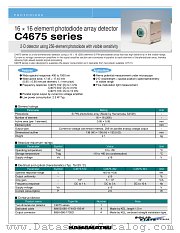 C4675-103 datasheet pdf Hamamatsu Corporation