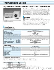 C4878 datasheet pdf Hamamatsu Corporation