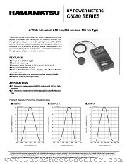 C6080-02 datasheet pdf Hamamatsu Corporation