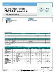 G6742-003 datasheet pdf Hamamatsu Corporation