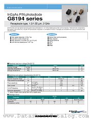 G8194-21 datasheet pdf Hamamatsu Corporation