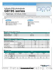 G8195 datasheet pdf Hamamatsu Corporation