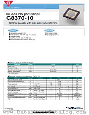 G8370-10 datasheet pdf Hamamatsu Corporation