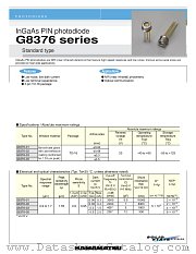 G8376-01 datasheet pdf Hamamatsu Corporation