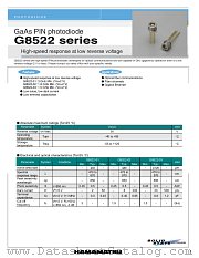 G8522-01 datasheet pdf Hamamatsu Corporation