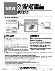 M8784 datasheet pdf Hamamatsu Corporation