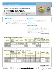 P6606-110 datasheet pdf Hamamatsu Corporation