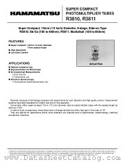 R3811 datasheet pdf Hamamatsu Corporation