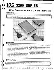 3210S-15SC41 datasheet pdf Hirose Electric