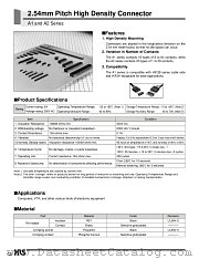 A2-14PA-2.54DSA datasheet pdf Hirose Electric