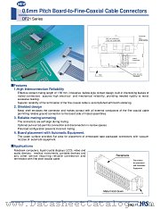 DF21-20P-0.6SD datasheet pdf Hirose Electric