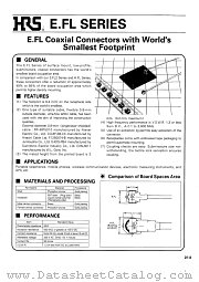E.FL-LR-SMT datasheet pdf Hirose Electric