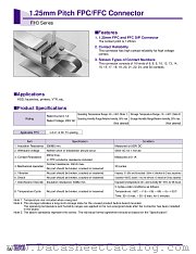 FH3-08S-1.25DSA datasheet pdf Hirose Electric