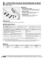 HIF12-50DT-1.27R datasheet pdf Hirose Electric