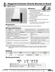 HIF2C-34DT-1.27RS datasheet pdf Hirose Electric