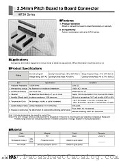HIF3HB-12DB-2.54DSC datasheet pdf Hirose Electric