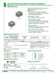 MC-601R datasheet pdf Hirose Electric