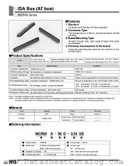 MCR60A-98D-2.54DS datasheet pdf Hirose Electric
