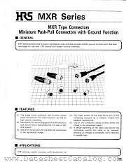 MXR-8RA-8SE(01) datasheet pdf Hirose Electric