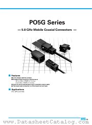 P05G-P-2.5GXC datasheet pdf Hirose Electric