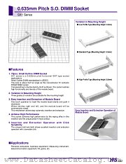 SX1EA-72S-0.635SH datasheet pdf Hirose Electric