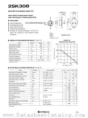 2SK308 datasheet pdf Hitachi Semiconductor