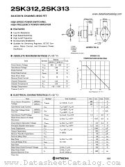 2SK312 datasheet pdf Hitachi Semiconductor