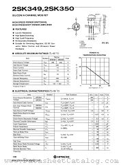 2SK350 datasheet pdf Hitachi Semiconductor