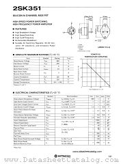 2SK351 datasheet pdf Hitachi Semiconductor