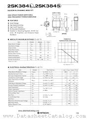 2SK384S datasheet pdf Hitachi Semiconductor