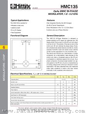 HMC135 datasheet pdf Hittite Microwave Corporation