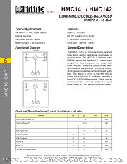 HMC141 datasheet pdf Hittite Microwave Corporation