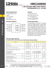 HMC230MS8 datasheet pdf Hittite Microwave Corporation