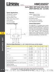 HMC232G7 datasheet pdf Hittite Microwave Corporation