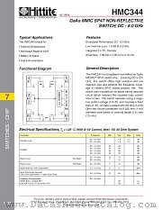 HMC344 datasheet pdf Hittite Microwave Corporation