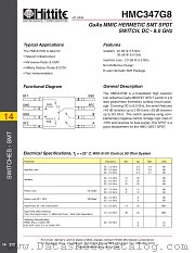 HMC347G8 datasheet pdf Hittite Microwave Corporation