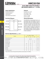 HMC351S8 datasheet pdf Hittite Microwave Corporation
