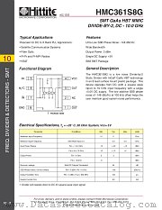 HMC361S8G datasheet pdf Hittite Microwave Corporation
