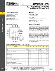HMC372LP3 datasheet pdf Hittite Microwave Corporation